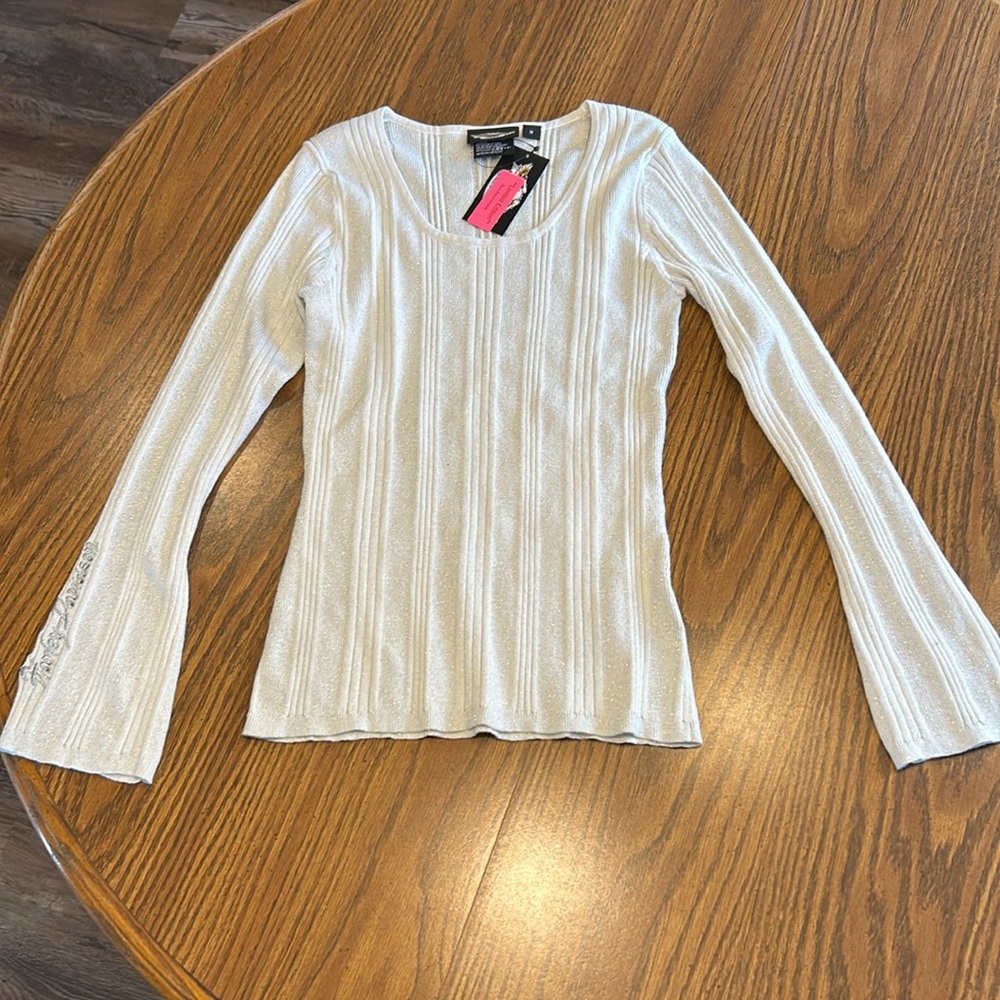 Harley-Davidson 2007 Metallic Shimmer Thin Sweater Long Sleeve Limited E…